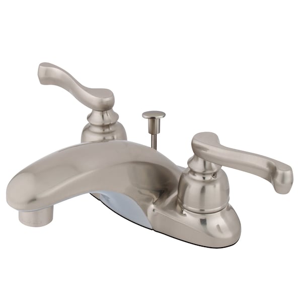 4" Centerset Bathroom Faucet, Brushed Nickel